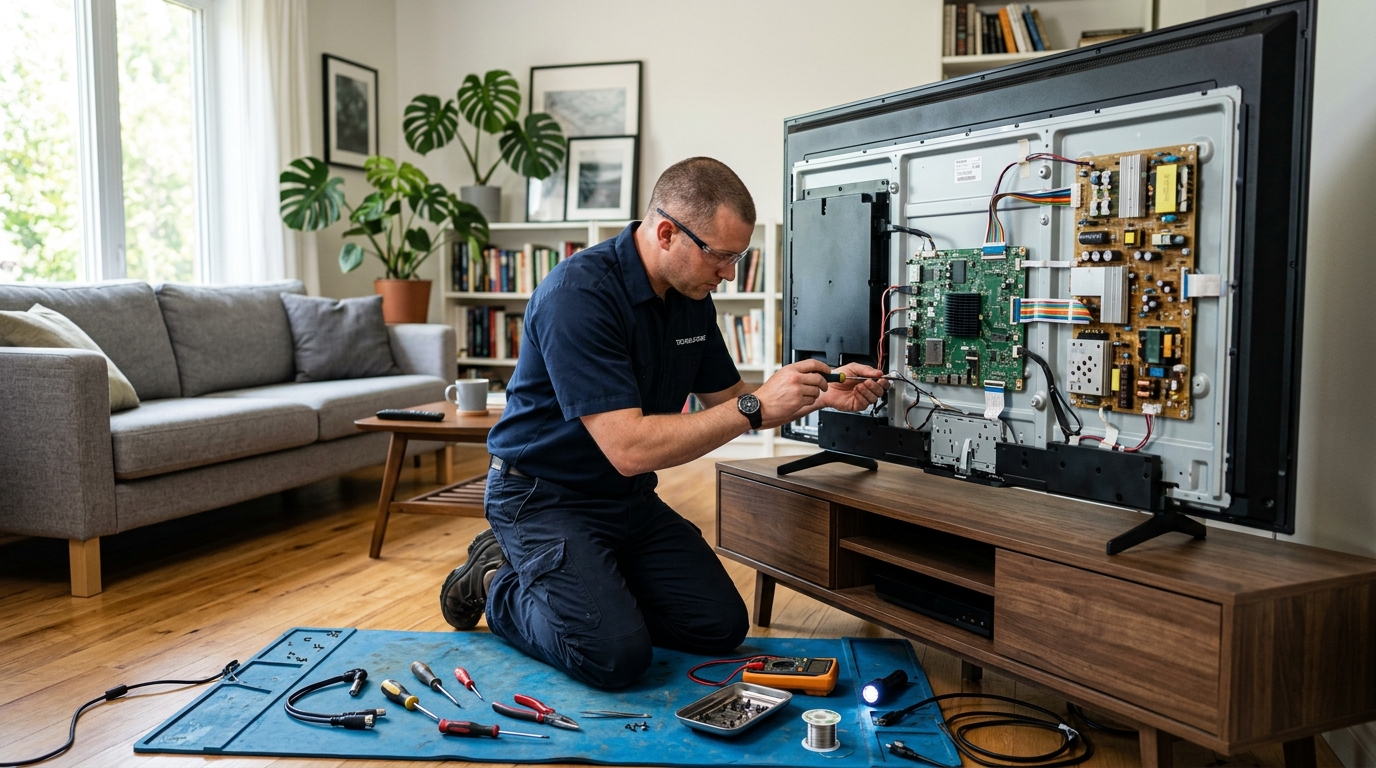 Customer's repaired LG OLED TV
